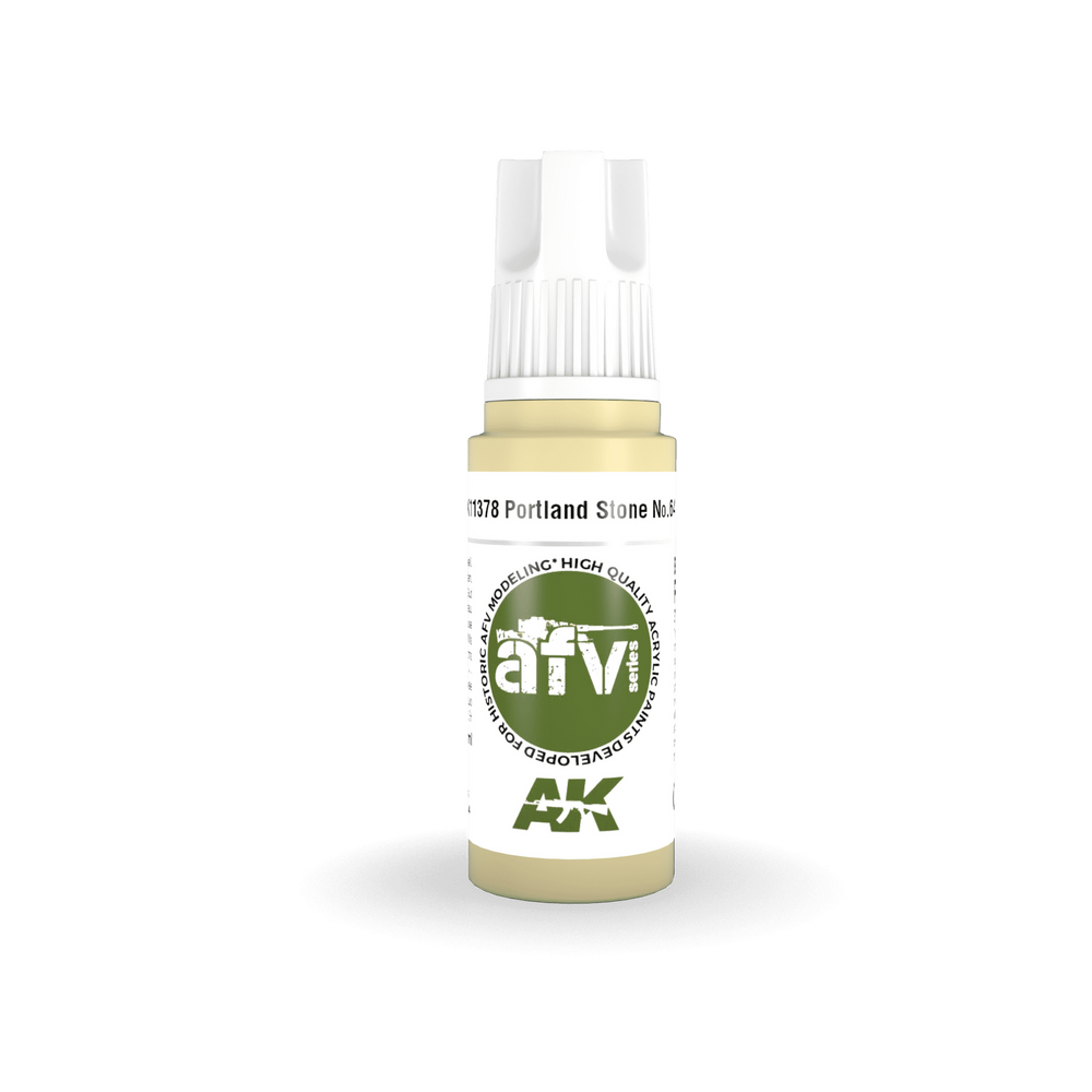 AK Interactive AFV Series: Portland Stone No.64 Acrylic Paint 17ml 3rd Generation
