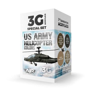 AK Interactive Air Series: US Army Helicopter Colors Acrylic Paint Set 3rd Generation