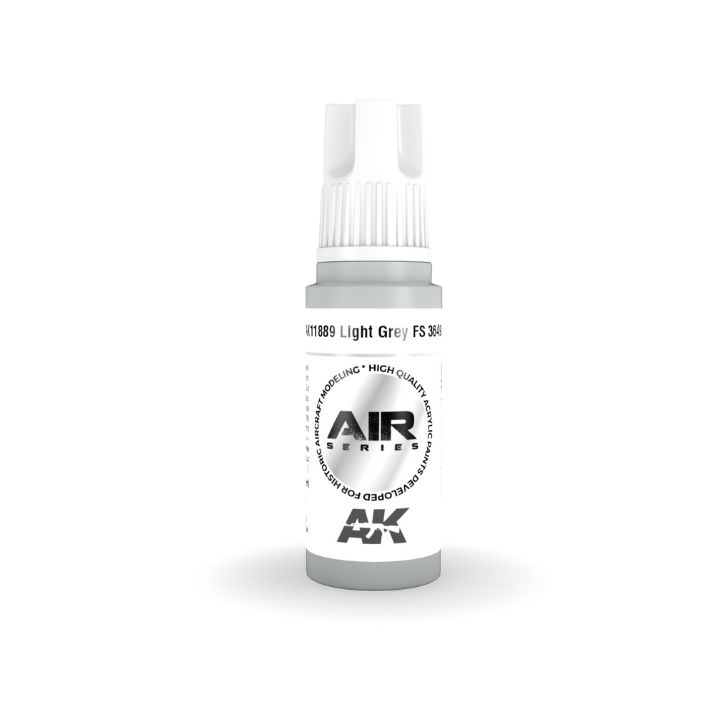 AK Interactive Air Series: Light Grey FS 36495 Acrylic Paint 17ml 3rd Generation