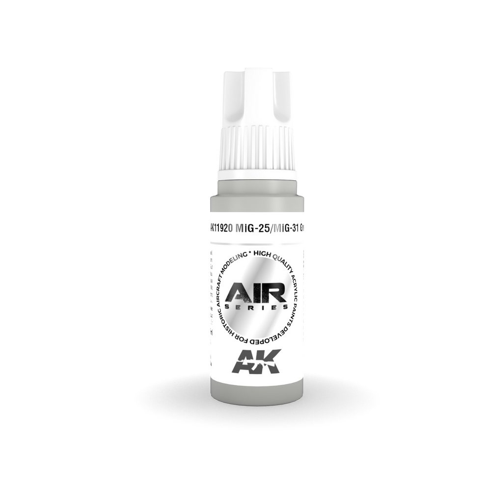 AK Interactive Air Series: MiG-25/MiG-31 Grey Acrylic Paint 17ml 3rd Generation