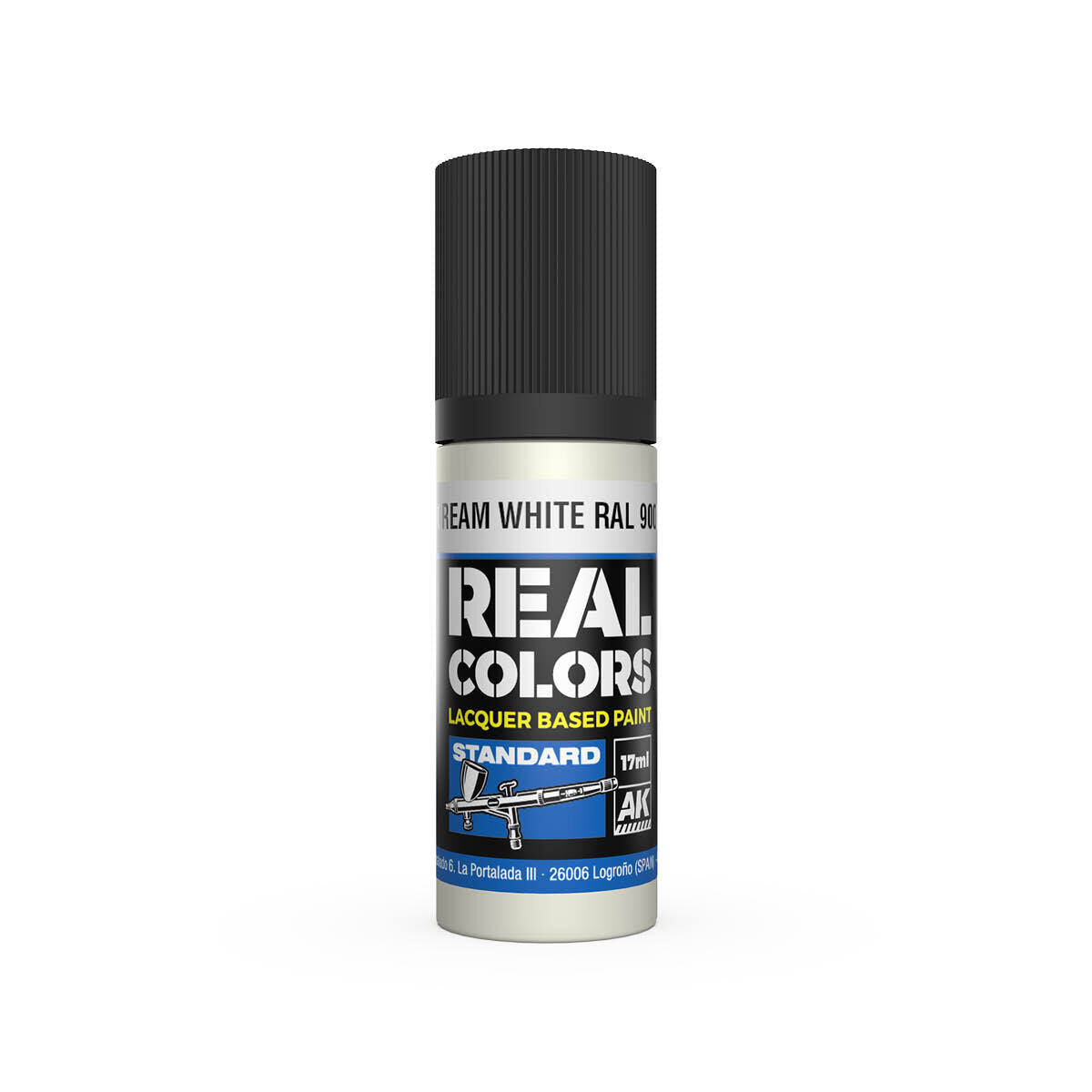 AK Interactive Real Colors: Cream White RAL 9001 - 17ml Lacquer Paint