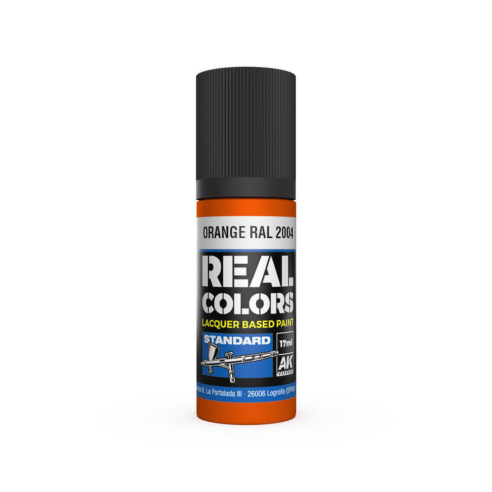 AK Interactive Real Colors: Orange RAL 2004 - 17ml Lacquer Paint