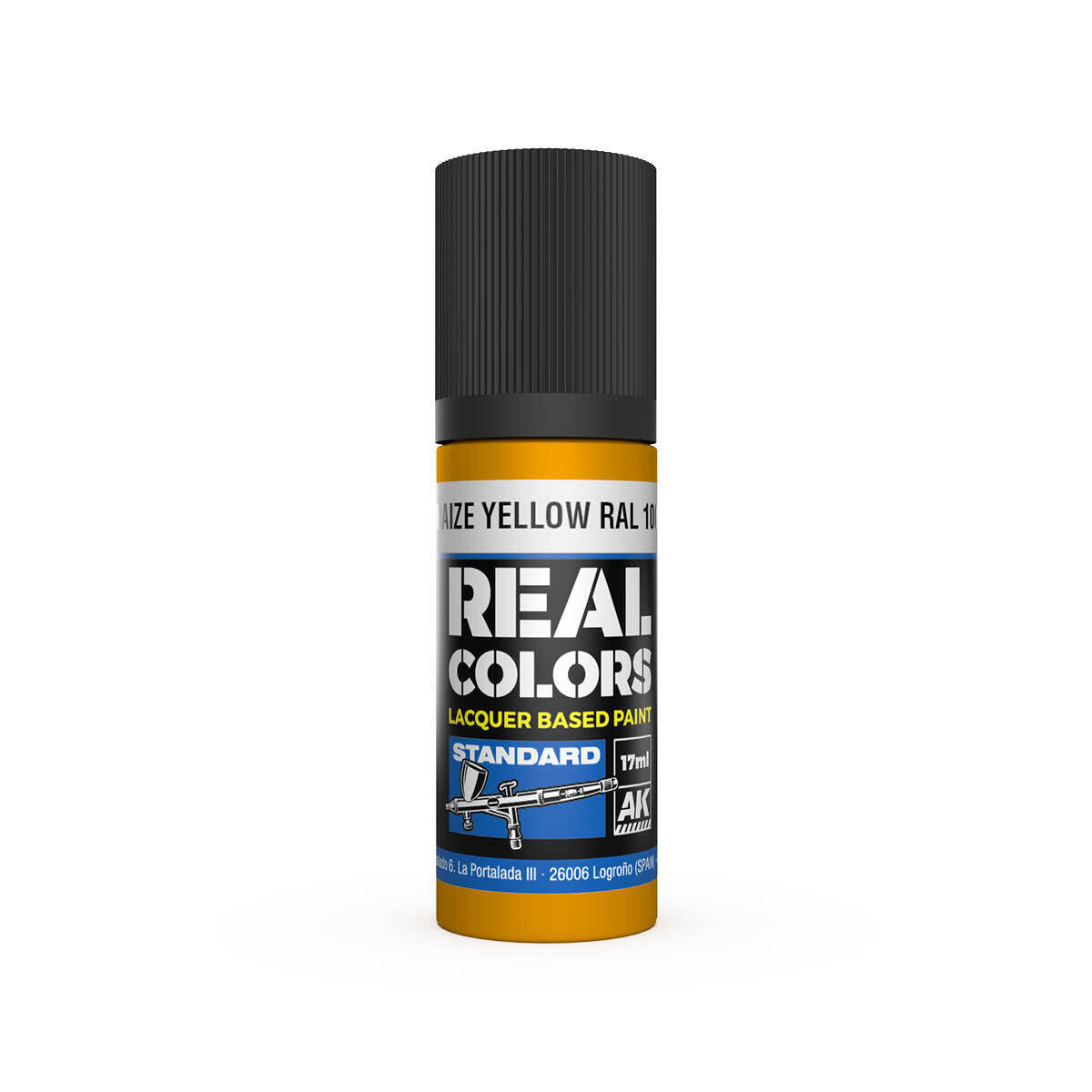 AK Interactive Real Colors: Maize Yellow RAL 1006 - 17ml Lacquer Paint