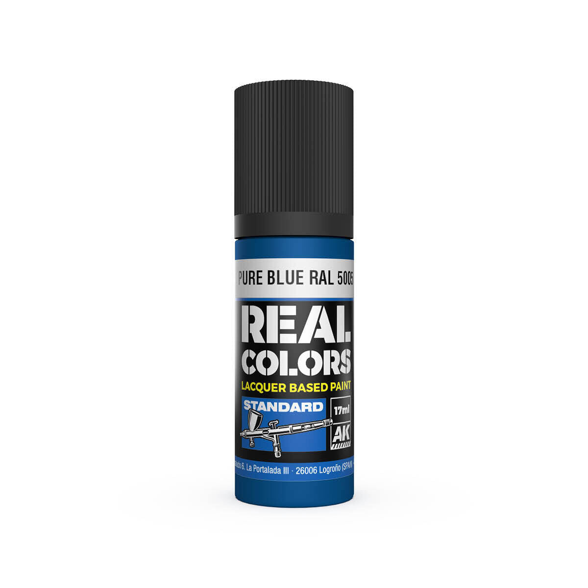AK Interactive Real Colors: Pure Blue RAL 5005 - 17ml Lacquer Paint