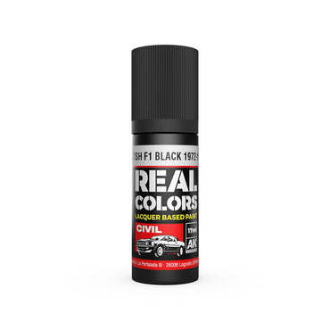 AK Interactive Real Colors: British F1 Black 1972-1986 - 17ml Lacquer Paint