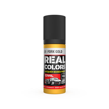 AK Interactive Real Colors: Fork Gold - 17ml Lacquer Paint
