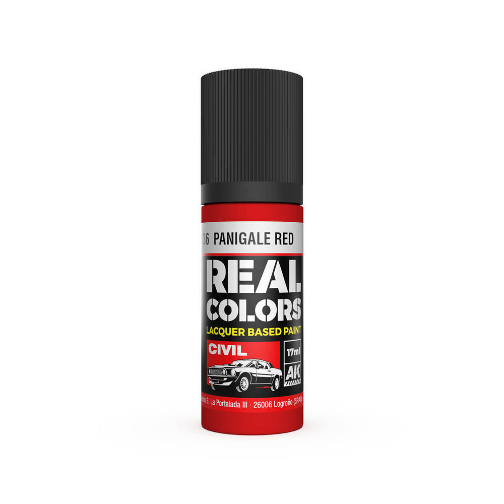 AK Interactive Real Colors: Panigale Red - 17ml Lacquer Paint