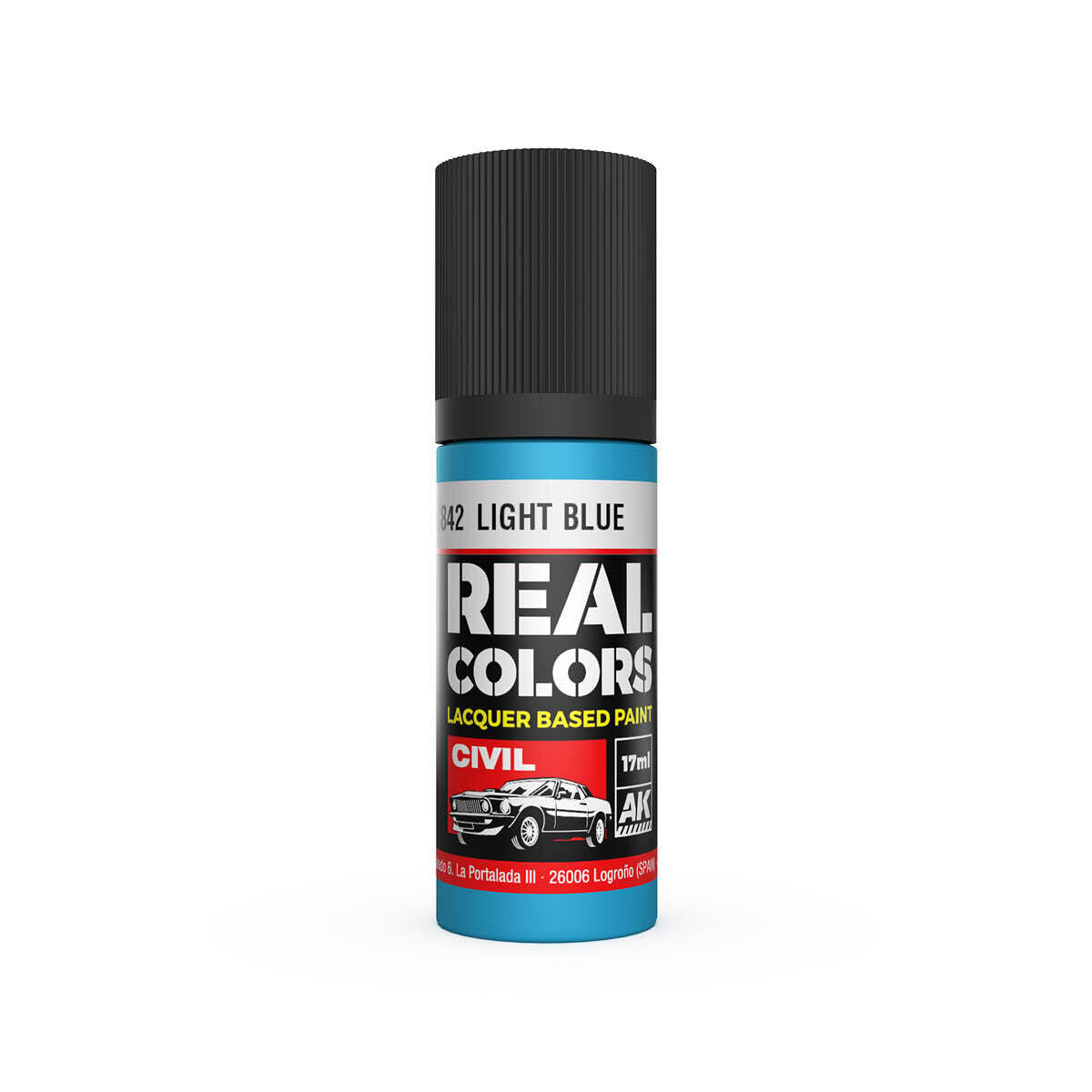 AK Interactive Real Colors: Light Blue - 17ml Lacquer Paint