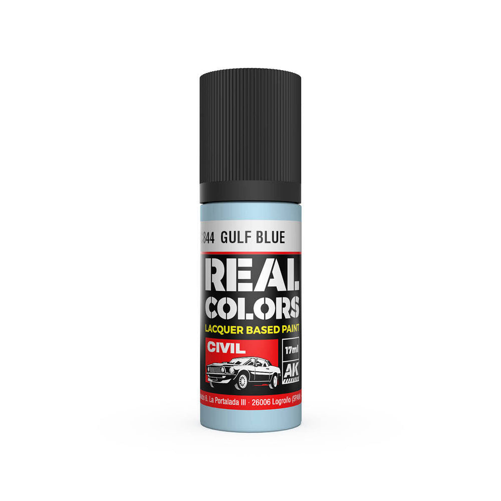 AK Interactive Real Colors: GULF Blue - 17ml Lacquer Paint