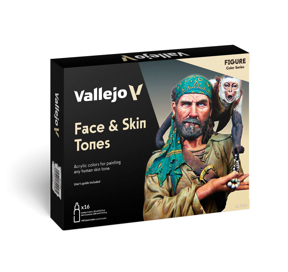 Vallejo - Model Colour - Face & Skin Tones Figure 16 Colour Set