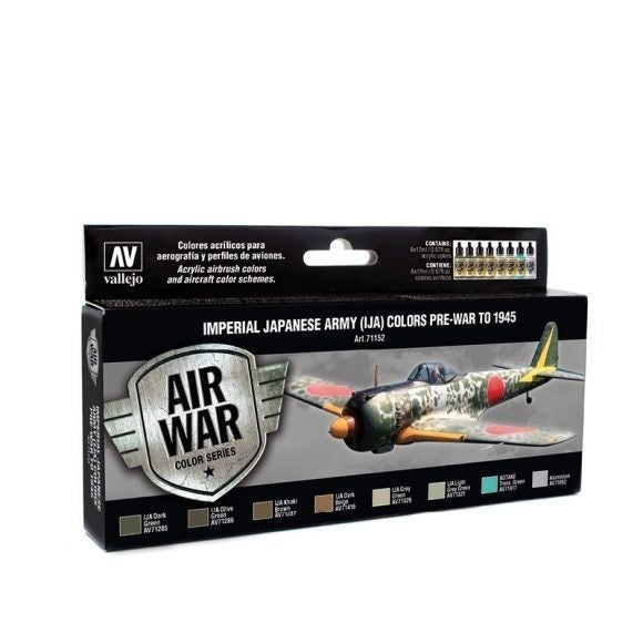 Vallejo Model Air: Air War - Imperial Japanese Pre-War to 1945 Colours Set