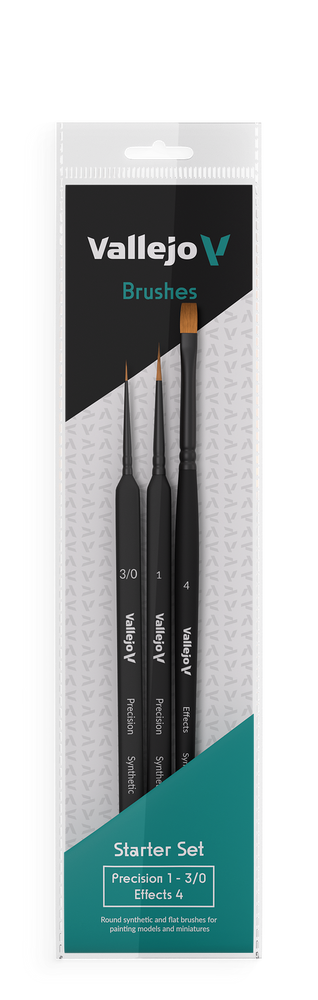 Vallejo Brushes - Precision - Starter Set I (3 Pcs.)