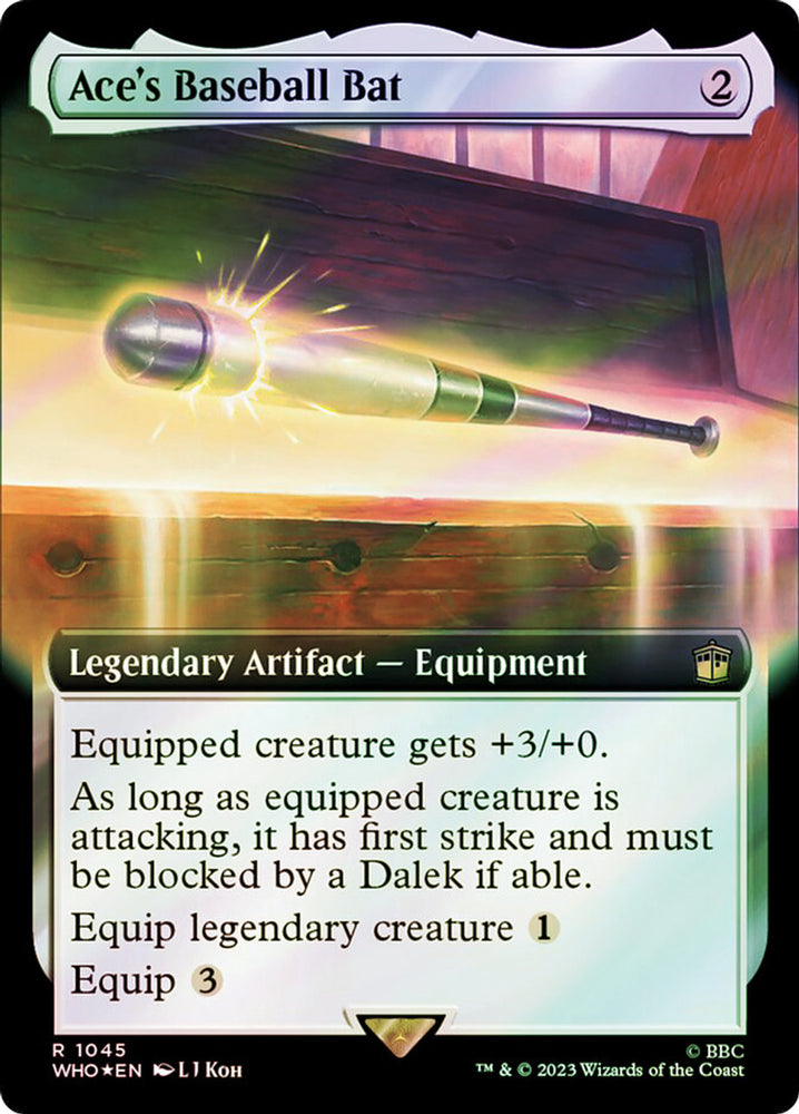 Ace's Baseball Bat (Extended Art) (Surge Foil) [Doctor Who]