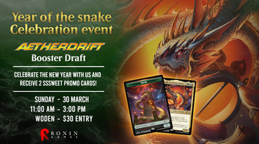 Year of the Snake Celebration: Aetherdrift - Booster Draft Ticket - Sun, 30 Mar 2025