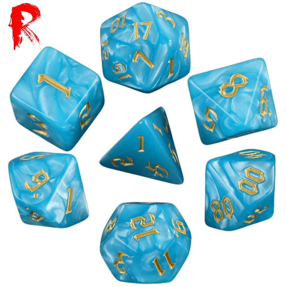 Lake Pearl 7-Die RPG Set - Ronin Games Dice - HDP-32