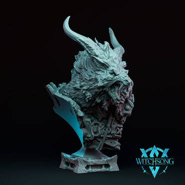 Ascendant Greatwolf Bust - Witchsong Miniatures - Fox Den Resin Printed Miniature