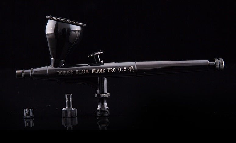 Border Model "Black Flame" PRO 0.2mm Dual Action Airbrush