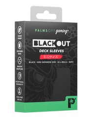 Blackout Deck Sleeves - Japanese Mini Size - Black