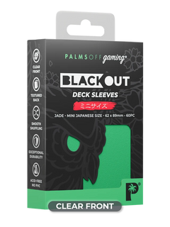 Blackout Deck Sleeves - Japanese Mini Size - Jade