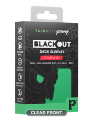 Blackout Deck Sleeves - Japanese Mini Size - Jade