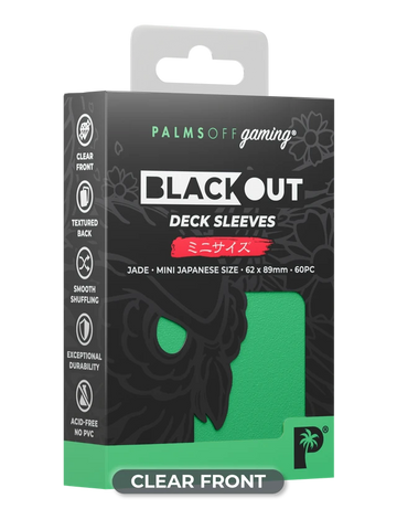Blackout Deck Sleeves - Japanese Mini Size - Jade