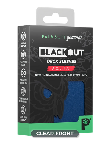 Blackout Deck Sleeves - Japanese Mini Size - Navy