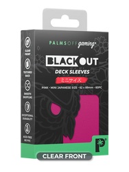 Blackout Deck Sleeves - Japanese Mini Size - Pink