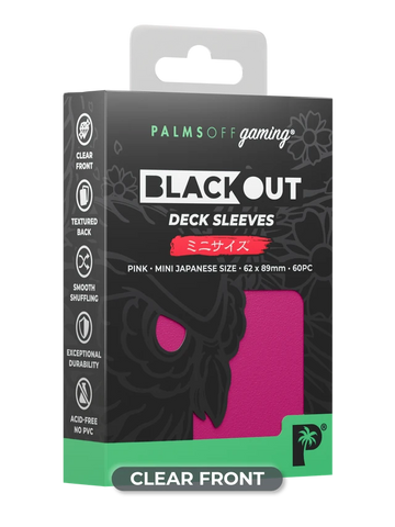 Blackout Deck Sleeves - Japanese Mini Size - Pink