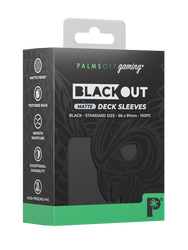 Blackout Deck Sleeves - Standard Size - Black - Matte