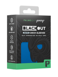 Blackout Deck Sleeves - Standard Size - Blue - Matte