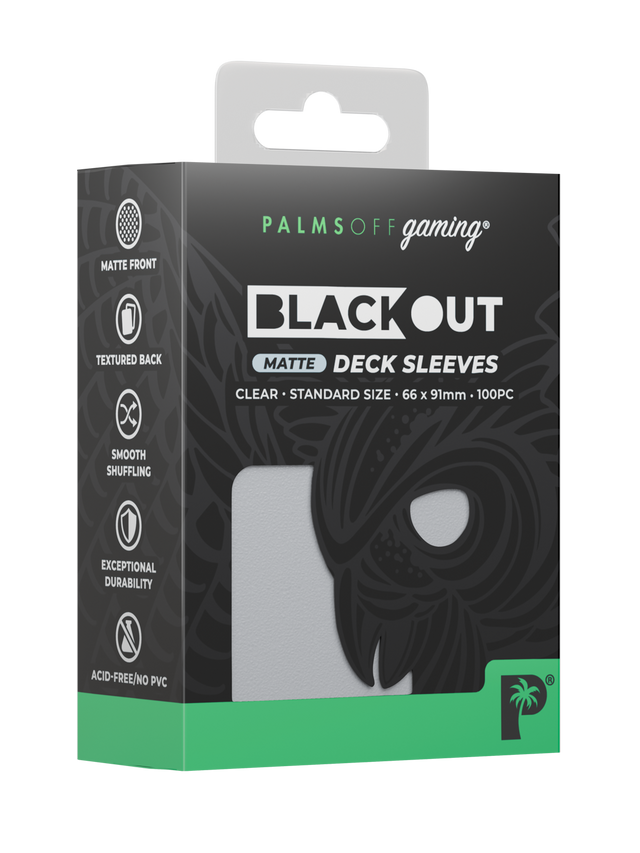 Blackout Deck Sleeves - Standard Size - Clear - Matte