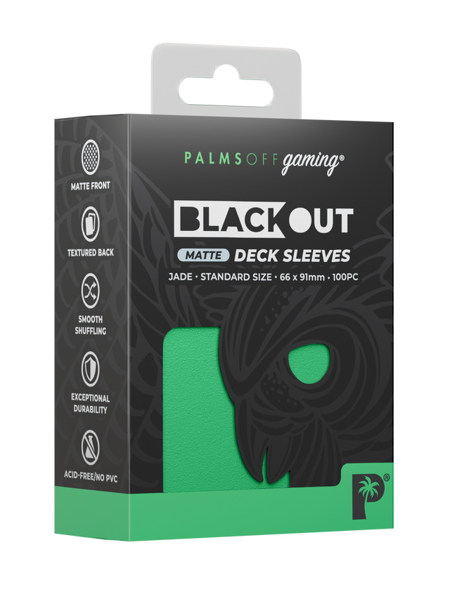 Blackout Deck Sleeves - Standard Size - Jade - Matte