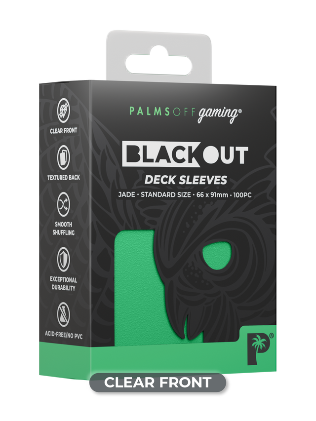 Blackout Deck Sleeves - Standard Size - Jade