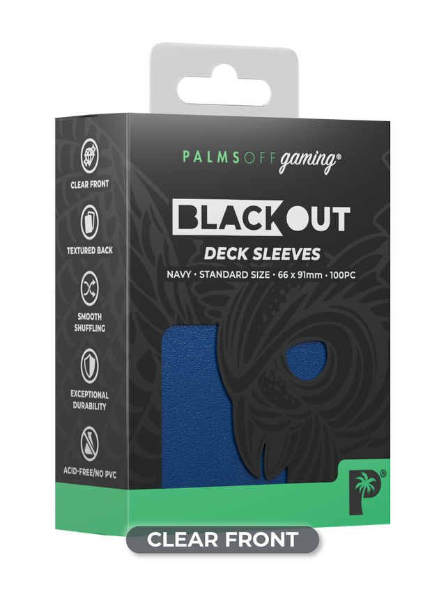 Blackout Deck Sleeves - Standard Size - Navy