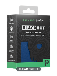 Blackout Deck Sleeves - Standard Size - Navy