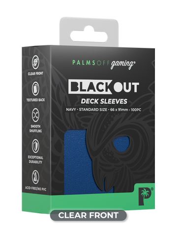 Blackout Deck Sleeves - Standard Size - Navy