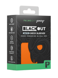 Blackout Deck Sleeves - Standard Size - Orange - Matte