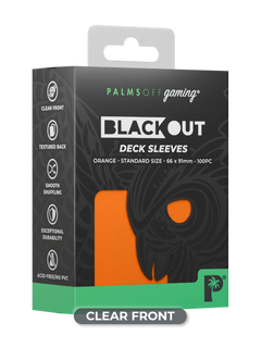 Blackout Deck Sleeves - Standard Size - Orange