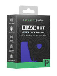 Blackout Deck Sleeves - Standard Size - Purple - Matte