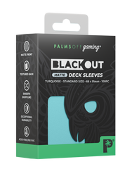 Blackout Deck Sleeves - Standard Size - Turquoise - Matte