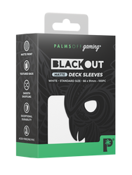 Blackout Deck Sleeves - Standard Size - White - Matte