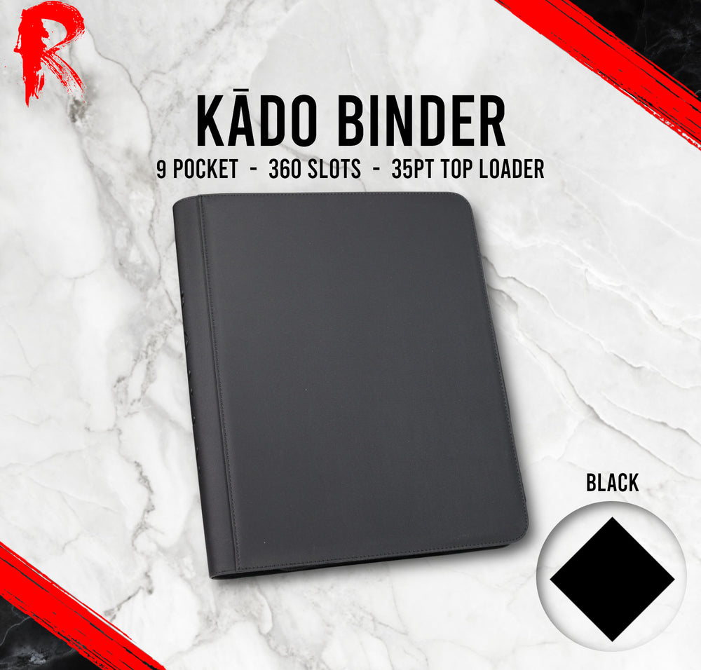 Kado Toploader Binder - 9 Pocket - Black