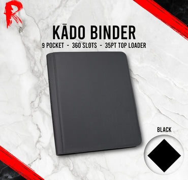 Kado Toploader Binder - 9 Pocket - Black