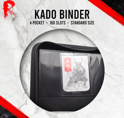Kādo Binder - 4 Pocket Standard Zip Binder - Blue