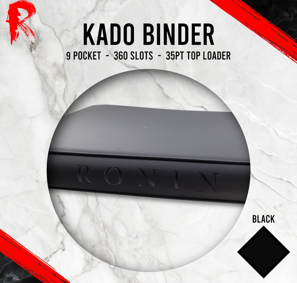 Kado Toploader Binder - 9 Pocket - Black
