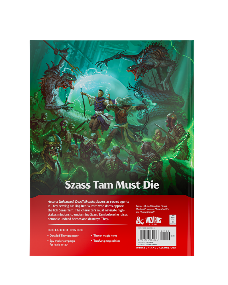 D&D Arcana Unleashed: Deadfall - Hard Cover- PRE-ORDER 31 JUL - LOCAL PICK UP ONLY