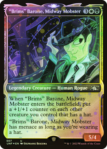 "Brims" Barone, Midway Mobster (Showcase) (Galaxy Foil) [Unfinity]