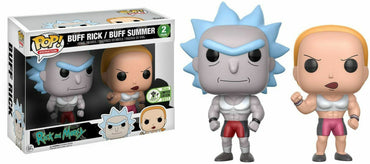 Buff Rick & Buff Summer - Rick and Morty Pop! Vinyl 2-Pack
