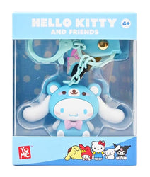 HELLO KITTY - Keychain w/hand strap - Animals (Blue)