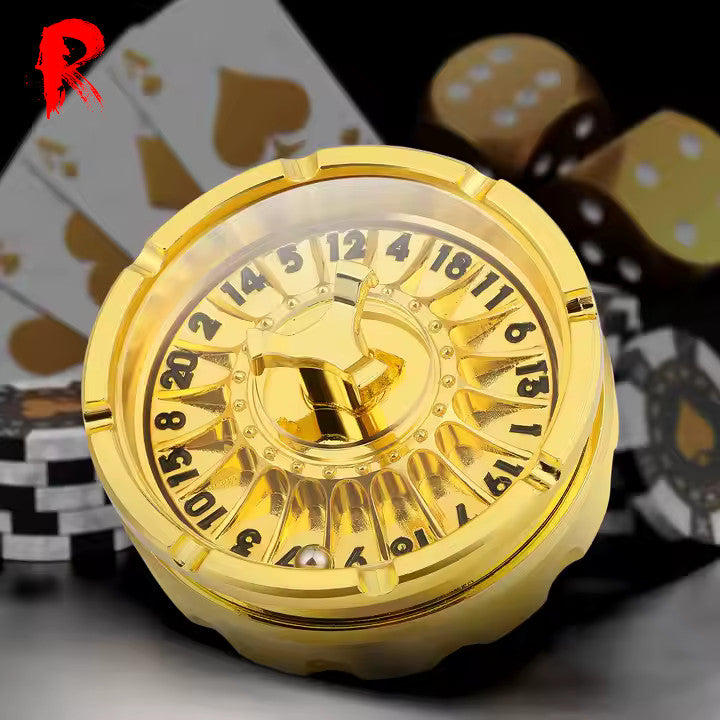 Roulette Dice - Gold with Black Writing - Ronin Games Dice